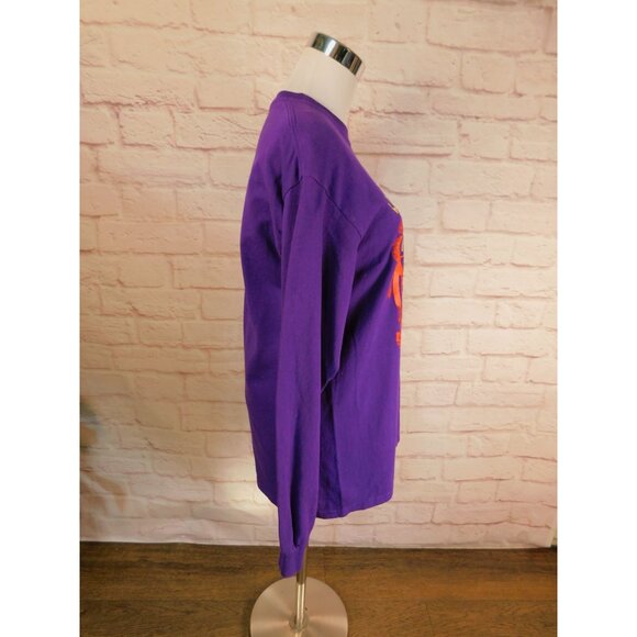 Tribal-Inspired Purple Long Sleeve Tee Listen To The Wind Purple Medium - Picture 7 of 12
